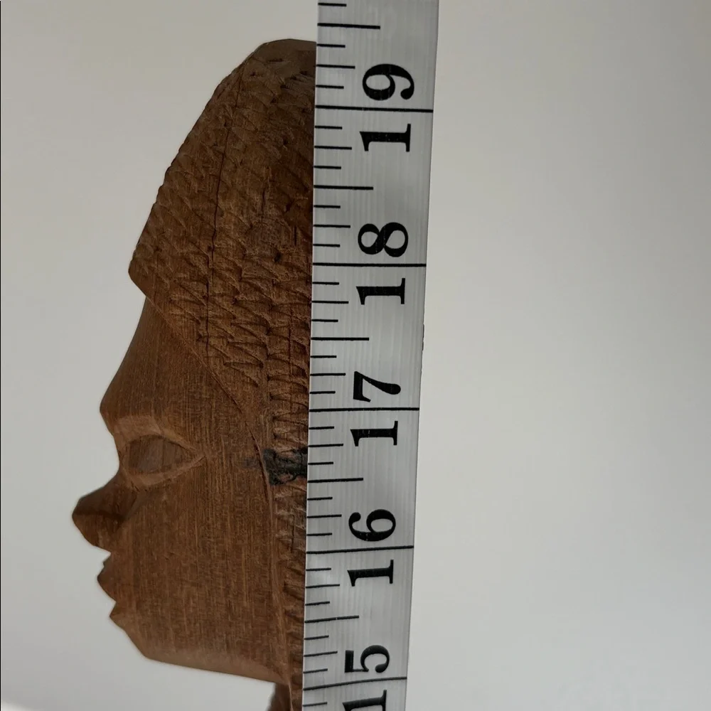 Hand Carved Wood Tribal Totem Statue - Picture 10 of 13